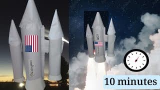 How to make a Rocket at HOME ! Easy DIY science Project for school , step by step guide (Chandrayan)
