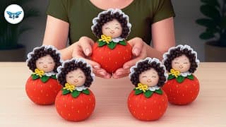No Sewing Machine!🧵I Make 10 Pieces A Day And Sell Them All 🍓Felt Doll DIY