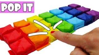 5 DIY fidget toys pop it  How to make pop it