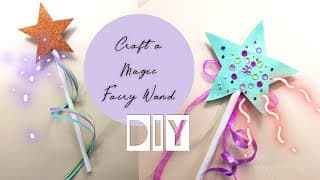 CRAFT A MAGIC FAIRY WAND | How to make a Fairy Magic Wand at home | DIY Magic stick/ fairy stick