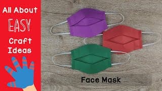 Kids DIY Face Mask | How to make Paper MASK for kids | Easy Origami | Mask With Paper