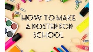 💥📚How to make a poster for school project 📚💥 || Creative poster making tutorial.📚