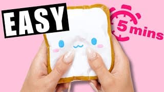 how to make a paper squishy in less than 5 minutes!!