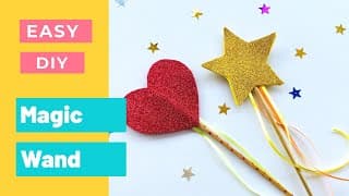 DIY PRINCESS MAGIC WAND | Princess or Fairy Magic Wand | Easy Magic Stick for Kids #magicwand