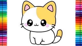 How to Draw a Cute Cat Step by Step: Fun & Easy Drawing Tutorial for Kids and Beginners!