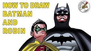 How to draw Batman and Robin