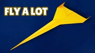 How to Make a ✈ New Paper Plane ✈ Fly a Lot - Best Paper Airplane Fighter
