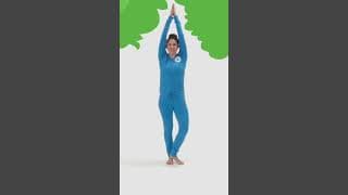 Let's do a Tree Pose! Balance and stretch making yourself into a tree! #shorts