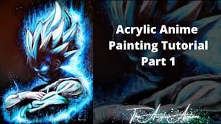 Acrylic Anime Canvas Painting Tutorial Part 1
