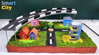Smart City 3D Model Project step by step making || Diy || School project 2025