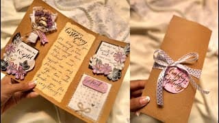 How to make unique handmade birthday card || Flap Card Tutorial