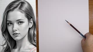 How to draw easy face for beginners with these Technique | Easy Portrait Drawing Tutorial