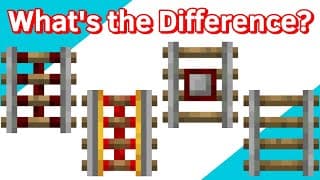 How to use all 4 different types of rails in Minecraft