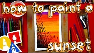 How To Use Watercolor Pencils To Paint A Beautiful Sunset