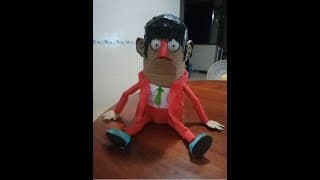 How to make a cardboard ventriloquist dummy with moving eyes