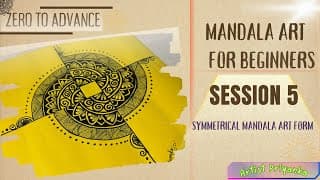 Draw Stunning Symmetrical Mandala Art with Me! ✨Mandala Art for Beginners | Session 5 | Step-by-Step