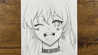 How to Draw a Cute Anime Girl Step by Step | Easy Pencil Drawing Tutorial