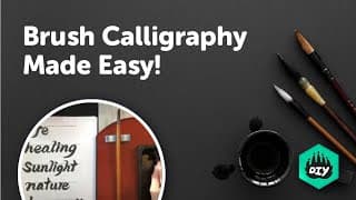 How to Do Brush Calligraphy | Easy Calligraphy | Fun Activities For Kids