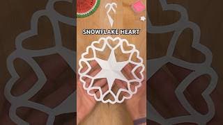♥️DIY SNOWFLAKE WITH HEARTS TUTORIAL | CHRISTMAS CRAFTS INCL ART