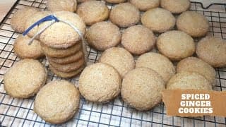 Easy Spiced Ginger Cookies Recipe | Homemade Spiced Ginger Cookies Recipe