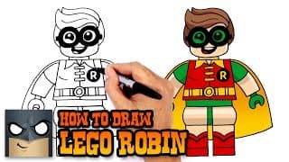 How to Draw Lego Robin | Lego Batman Movie