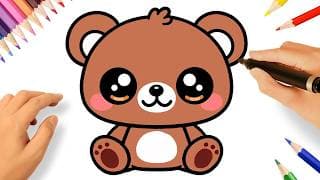 HOW TO DRAW KAWAII TEDDY BEAR EASY AND CUTE 🧸