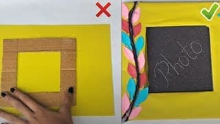 Photo Frame diy Ideas || How to Make Easy Photo Fram at Home || Photo Frame Craft Ideas #craft