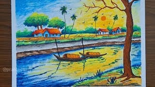 🎨 Easy Oil Pastel Tutorial for Kids & Beginners | Step-by-Step Guide 🌈