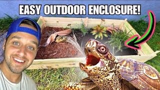 HOW TO BUILD The Best TURTLE/TORTOISE ENCLOSURE!!! (DIY)
