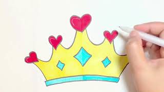 How to Draw a Crown | Easy Drawing for Kids Step by Step