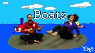 Boats (Boat Pose & Bow Pose, Animated) | Kids Yoga Music and Mindfulness with Yo Re Mi