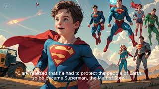 Superman's Amazing Story: From Baby to Hero!| Superman's Origin Story: The Hero's Journey for Kids!"