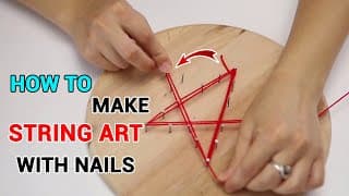 How to Make String Art With Nails with your kids