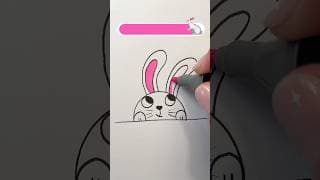How to draw a cute rabbit easy step by step🐇 🐰