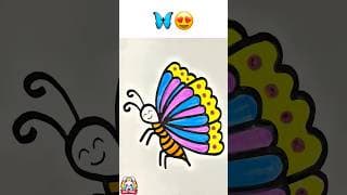 How to Draw a BUTTERFLY! Super EASY for Kids | Step by Step Easy for Beginners