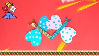 How to Make a Popsicle Stick Butterfly Craft for Kids @craftswalker858