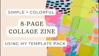 How to Make an 8-Page Collage Zine | Simple DIY Zine Template Tutorial