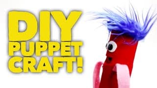 Simple Puppet Craft! DIY! Make a Puppet at Home!