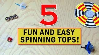 5 Fun and Easy SPINNING TOYS You Can Make!