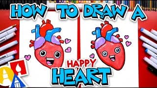 How To Draw A Happy Heart