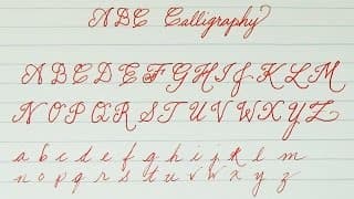 Learn to write ABC Calligraphy for Kids
