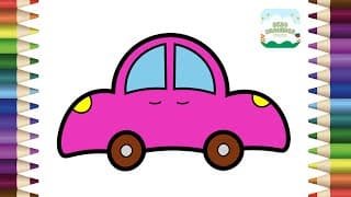 How to Draw a Car Simple & Easy Step by Step for Kids | Car Drawing