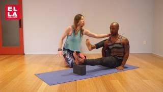 How To Do Elephant's Trunk Pose I Yoga Tutorial