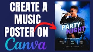 How to Create a Music Poster on CANVA