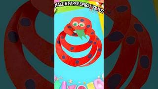 DIY Paper Spiral Snake | Easy & Fun Paper Craft for Kids! #diy #craft #craftyfun #kids