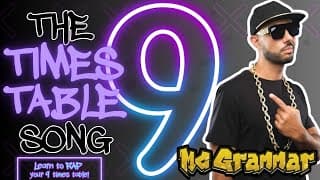 Learn Your Nine Times Table in Rap! | MC Grammar 🎤 | Educational Rap Songs for Kids 🎵