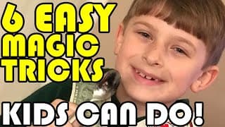 6 EASY Magic Tricks KIDS CAN DO!