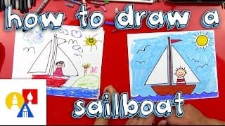 How To Draw A Sailboat (for young artists)