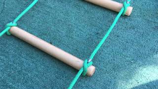 How to make a rope ladder for play ground