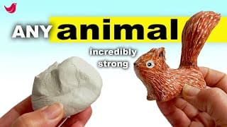 Making an Animal Sculpture - EASY beginners Air Dry Clay